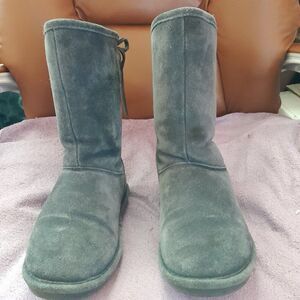 Bearpaw Elle Short Grey Women's Winter Boots Size 8